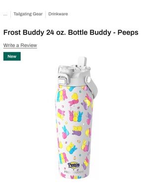 Frost Buddy 24 oz. Bottle Buddy - Peeps White Multi